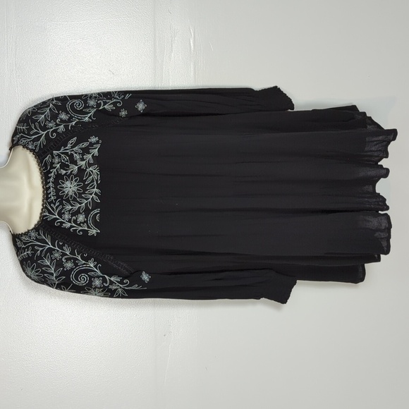 Savanna Jane Long Sleeve Embroidered Mini Dress - Picture 1 of 9